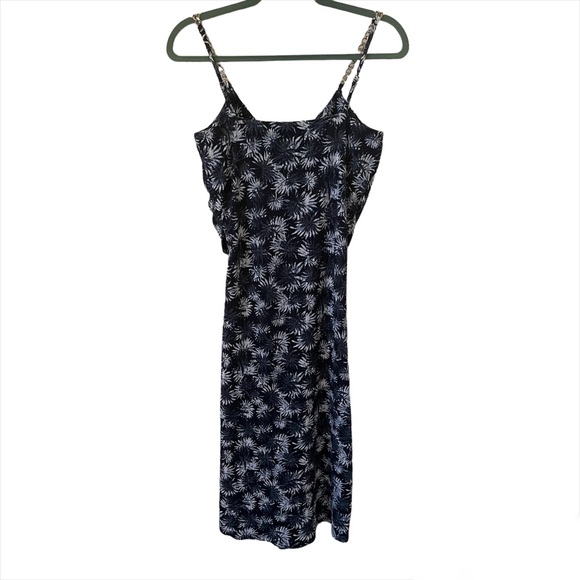 NWT Michael Kors Palm-Print Midi Dress with chain straps size M - Picture 6 of 15